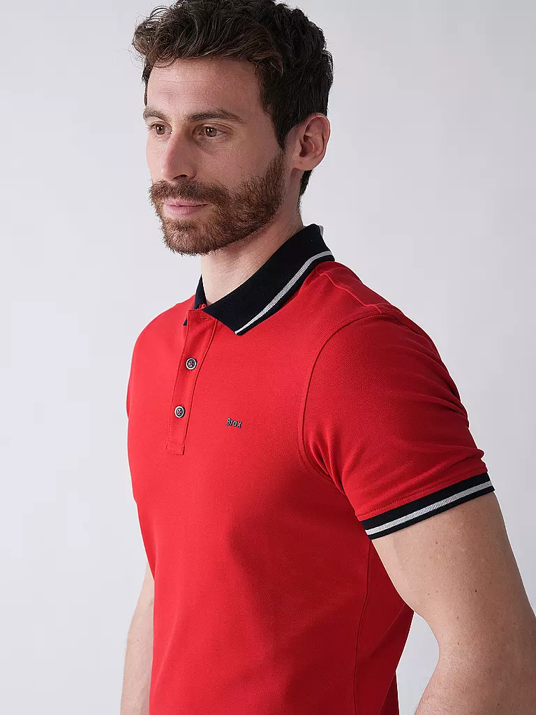 BRAX | Poloshirt Regular Fit PAUL | rot