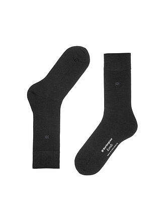 BURLINGTON | Herren Socken LEEDS 40-46 black