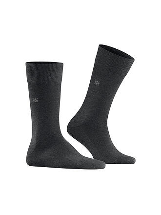 BURLINGTON | Herren Socken LEEDS asphalt mel