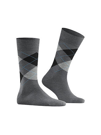 BURLINGTON | Herren Socken EDINBURGH asphalt mel