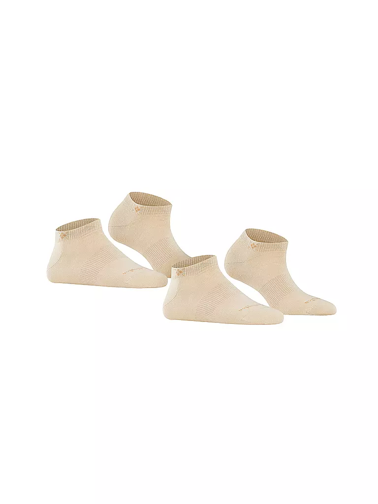 BURLINGTON | Damen Sneaker-Socken 2er Pkg. EVERYDAY 36-41 sandstone | beige