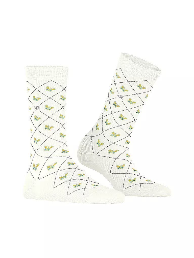 BURLINGTON | Damen Socken BUTTERFLIES 36-41 off-white | creme