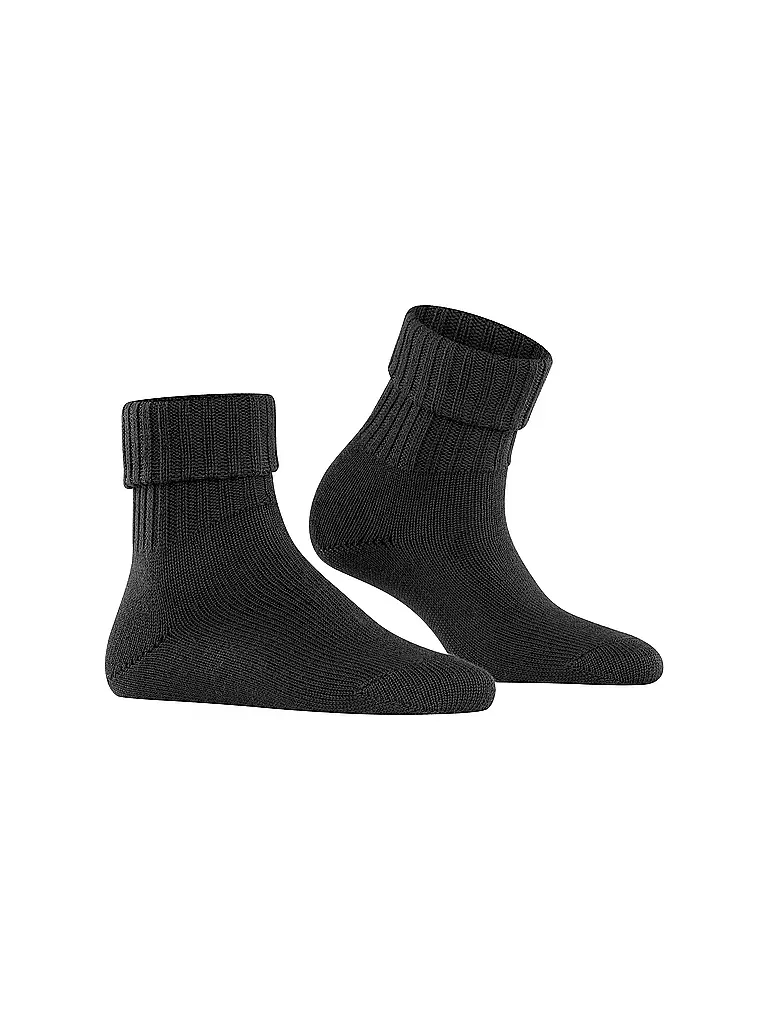 BURLINGTON | Damen Socken PLYMOUTH 36-41 black | dunkelrot