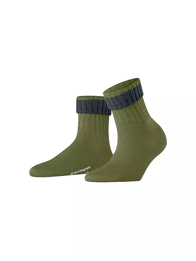 BURLINGTON | Damen Socken PLYMOUTH 36-41 cactus | grün