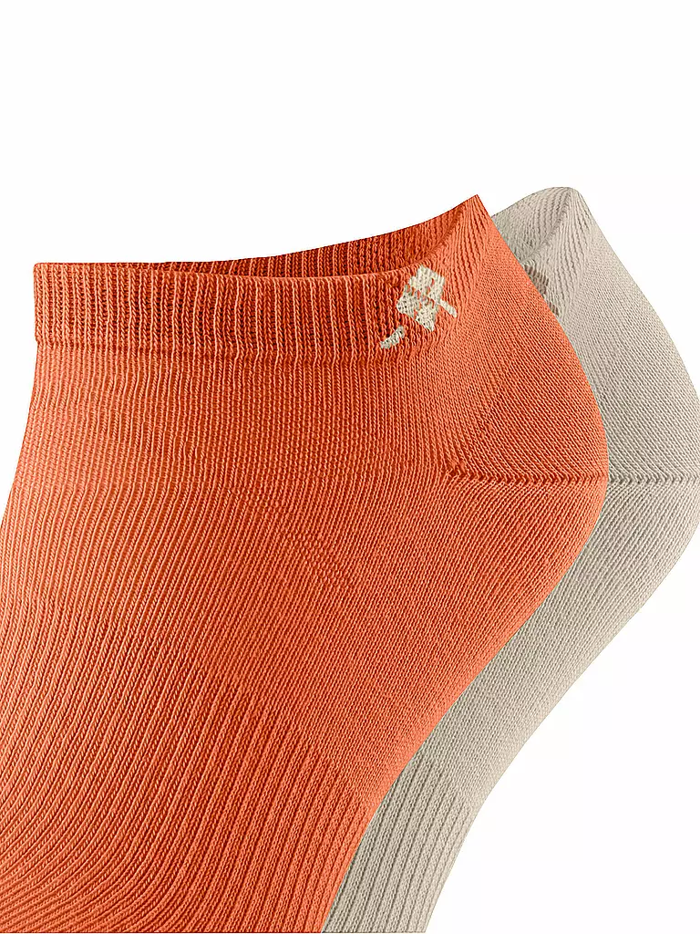 BURLINGTON | Herren Sneaker Socken EVERYDAY 2-er Pkg. 40-46 pumpkin | orange