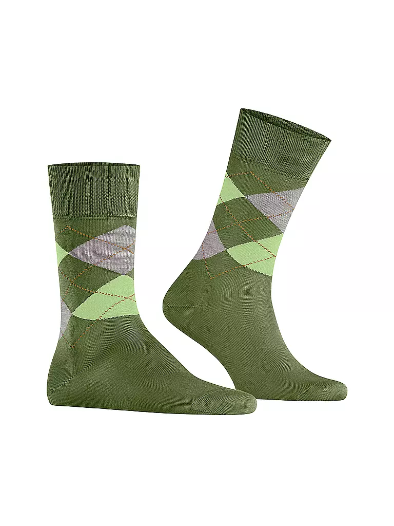 BURLINGTON | Herren Socken 40-46 MANCHESTER shamrock | olive