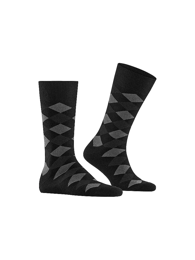 BURLINGTON | Herren Socken DANNY 40-46 black | hellgrau