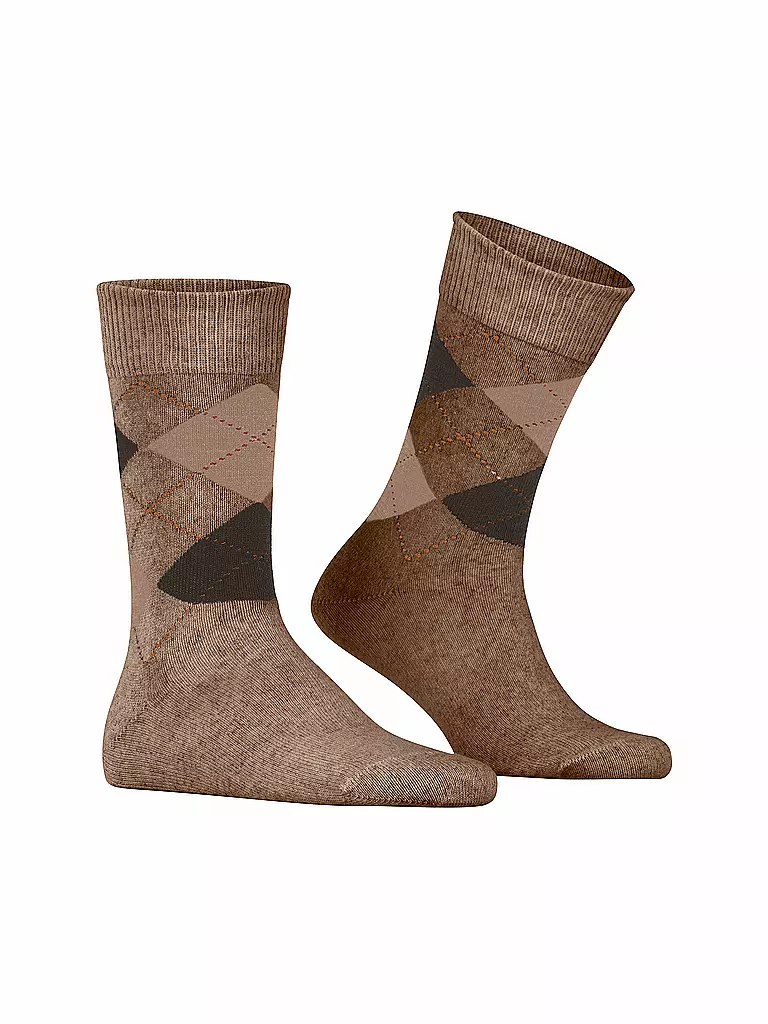 BURLINGTON | Herren Socken DUNDEE toffe mel | dunkelrot