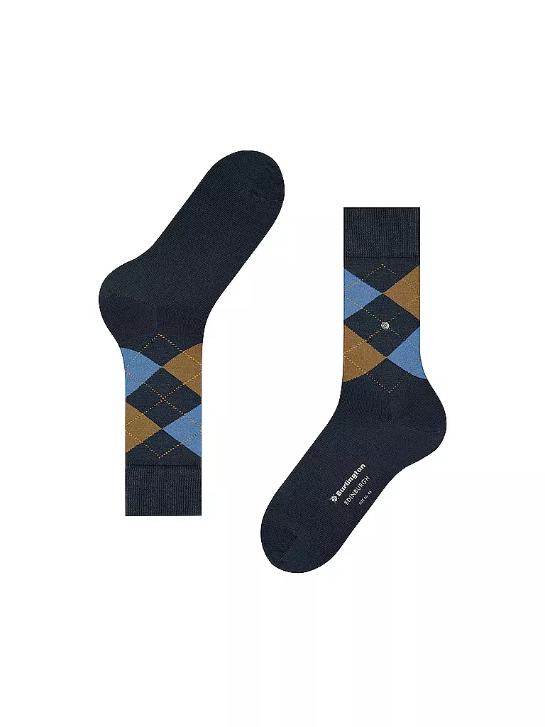 BURLINGTON | Herren Socken EDINBURGH 40-46 dark night | dunkelrot