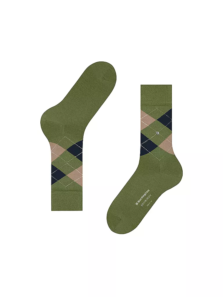 BURLINGTON | Herren Socken EDINBURGH cactus | olive