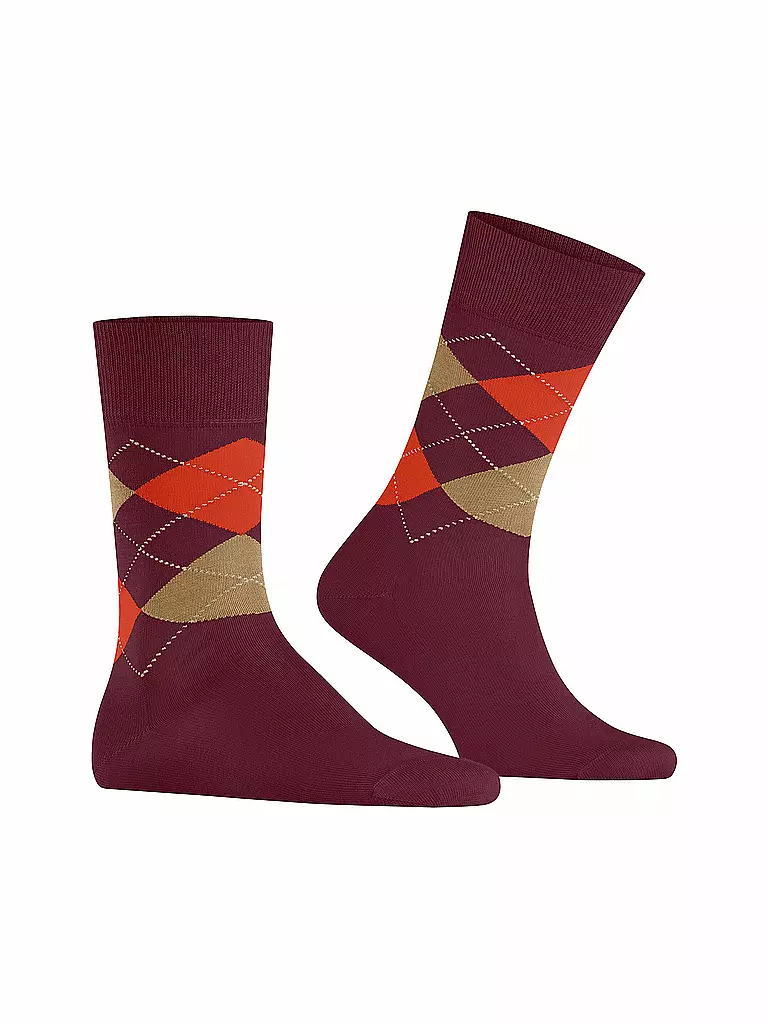 BURLINGTON | Herren Socken MANCHESTER burgund  | dunkelrot