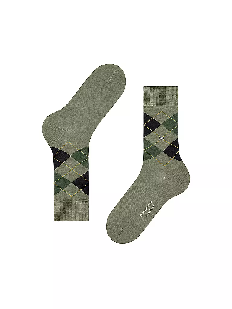 BURLINGTON | Herren Socken MANCHESTER leaf | hellgrün