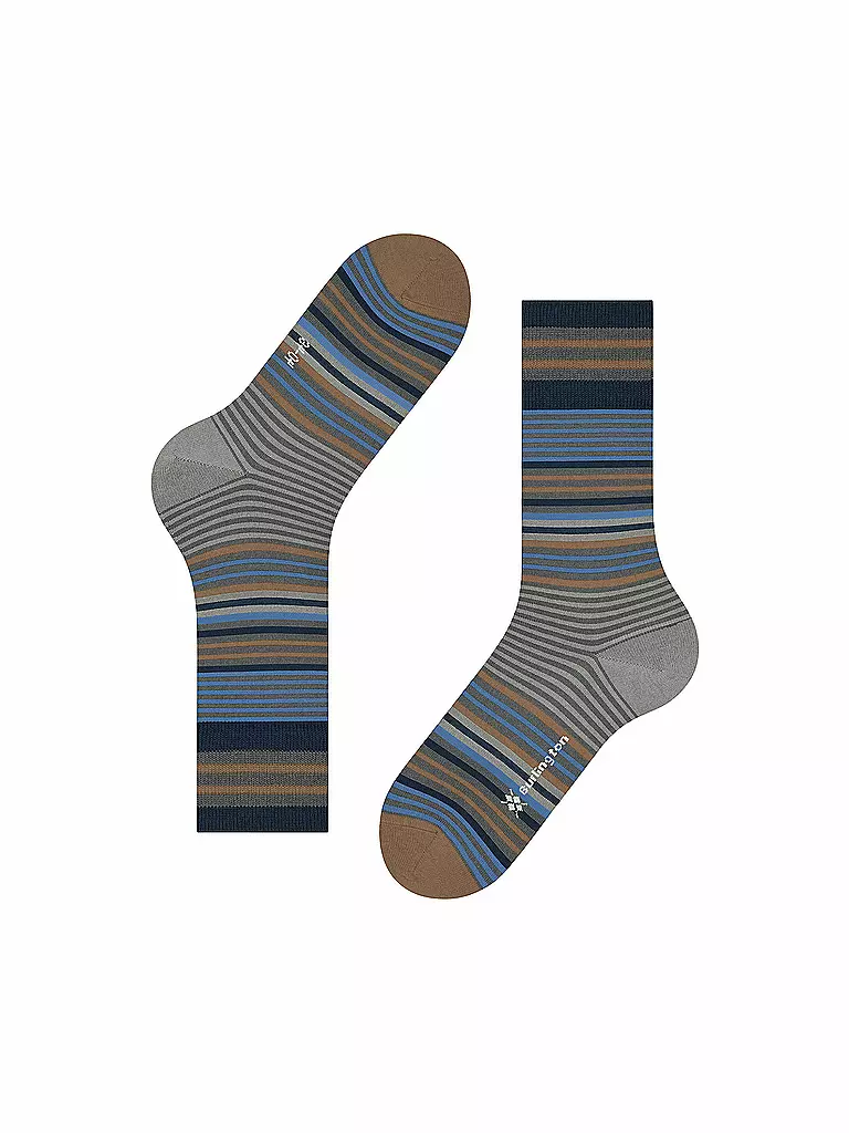 BURLINGTON | Herren Socken STRIPE 40-46 dark grey | schwarz