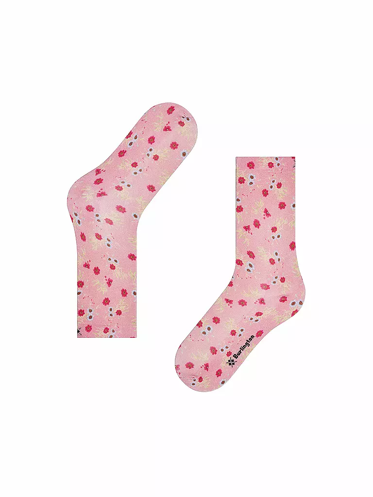 BURLINGTON | Socken FLORAL ROMANCE 36-41 powder pink | rosa