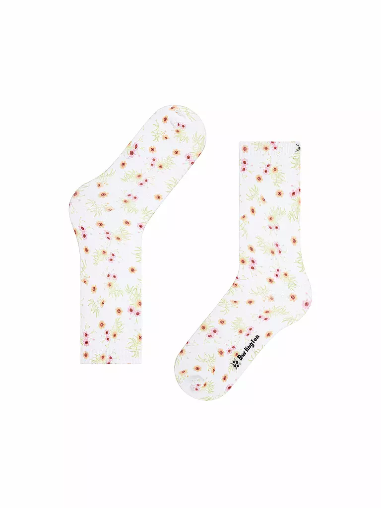 BURLINGTON | Socken FLORAL ROMANCE 36-41 white | weiss