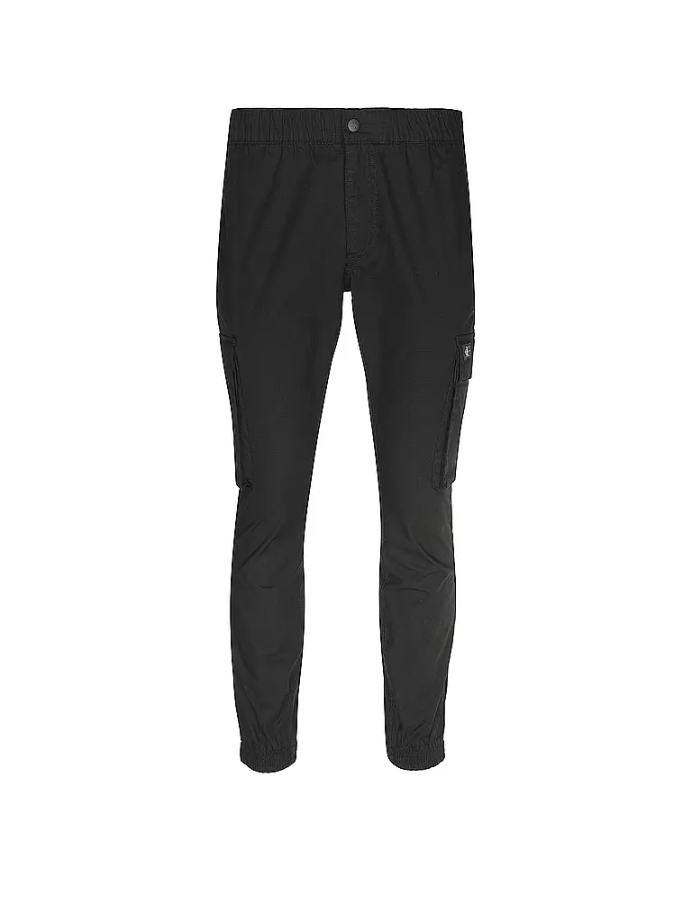 CALVIN KLEIN JEANS | Cargohose Skinny Fit | schwarz