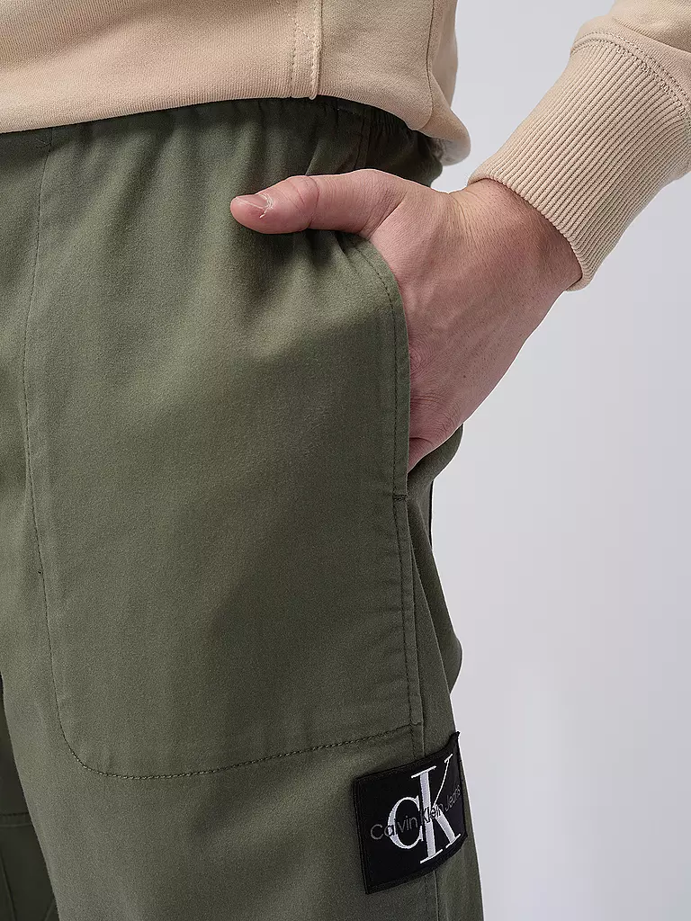 CALVIN KLEIN JEANS | Hose Regular Fit | olive