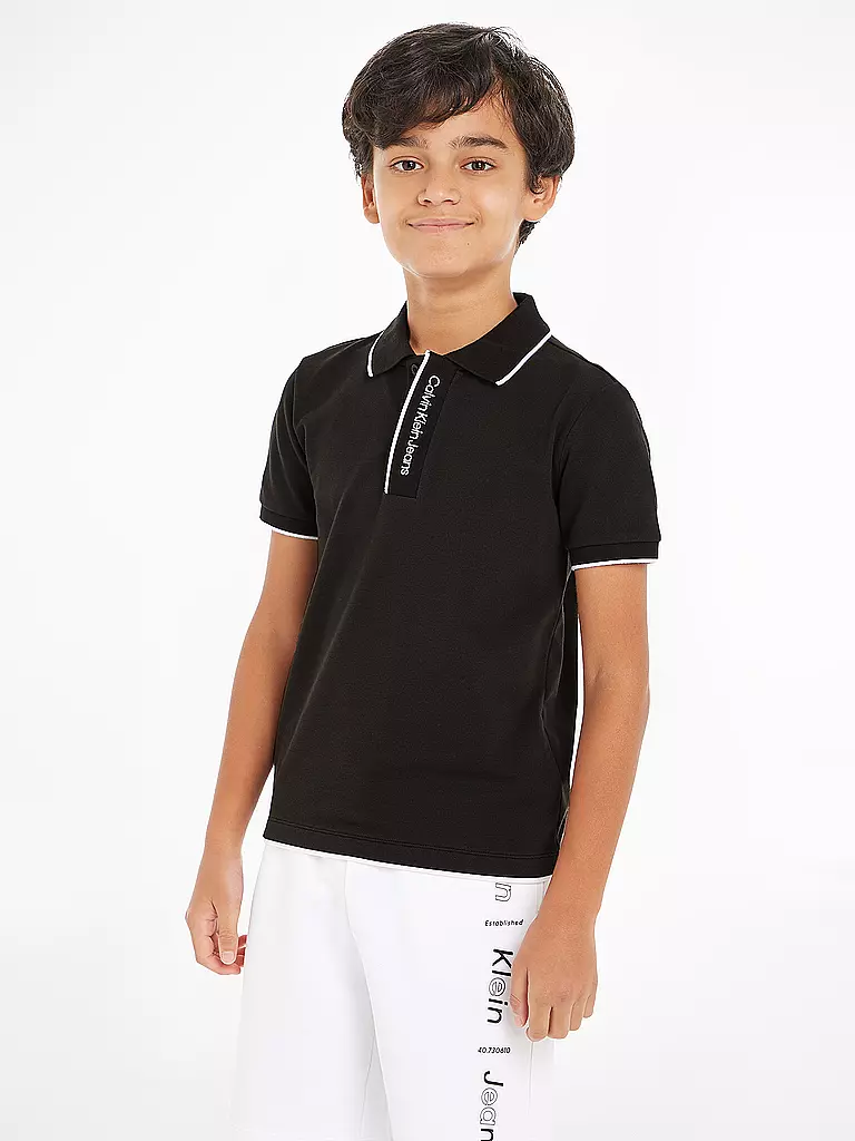 CALVIN KLEIN JEANS | Jungen Poloshirt  | schwarz