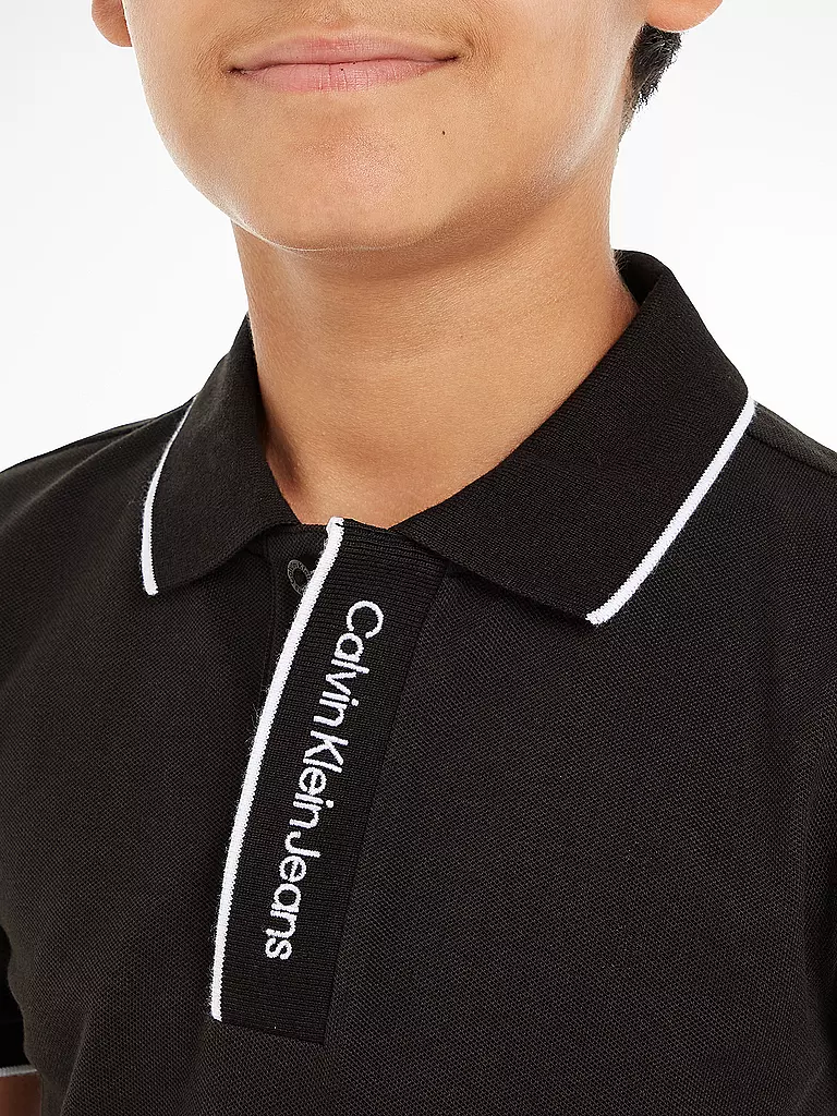 CALVIN KLEIN JEANS | Jungen Poloshirt  | schwarz