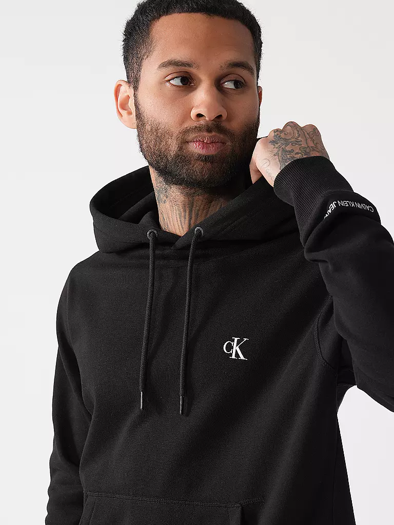 CALVIN KLEIN JEANS | Kapuzensweater - Hoodie  | schwarz