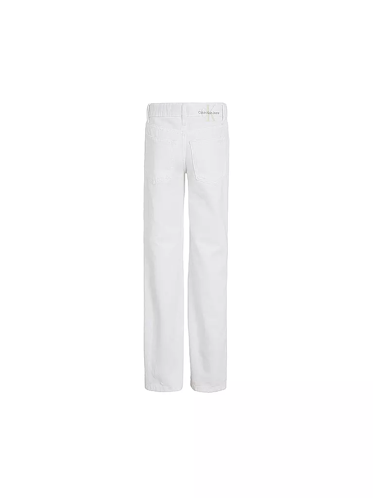 CALVIN KLEIN JEANS | Mädchen Jeans Straight Fit  | weiss