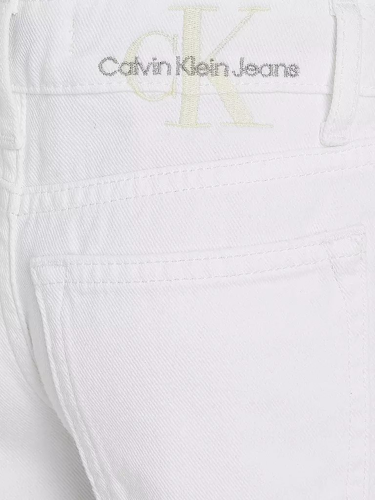 CALVIN KLEIN JEANS | Mädchen Jeans Straight Fit  | weiss