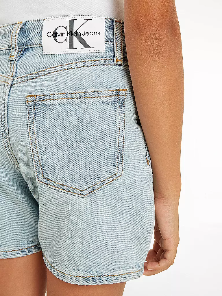 CALVIN KLEIN JEANS | Mädchen Jeanshorts  | hellblau