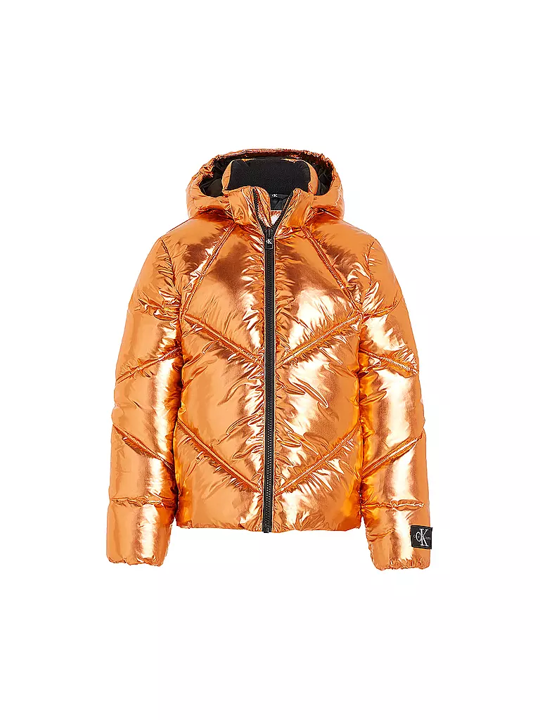 CALVIN KLEIN JEANS | Mädchen Steppjacke  | orange