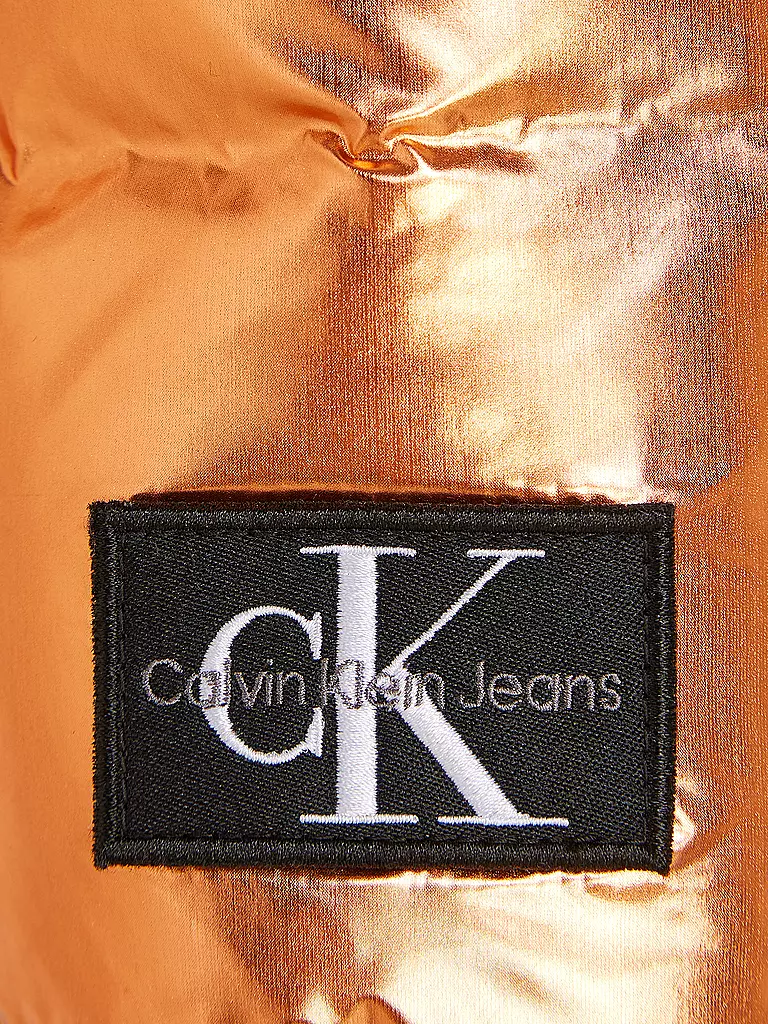 CALVIN KLEIN JEANS | Mädchen Steppjacke  | orange