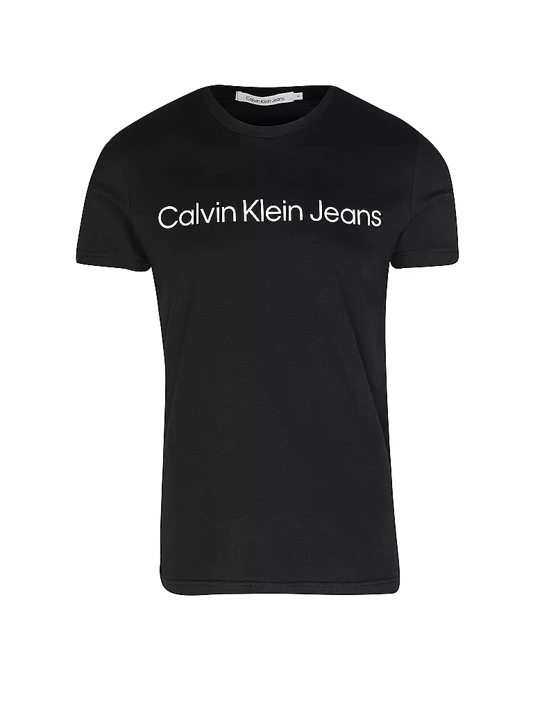 CALVIN KLEIN JEANS | T-Shirt Slim Fit CORE INSTITUTIONAL | schwarz