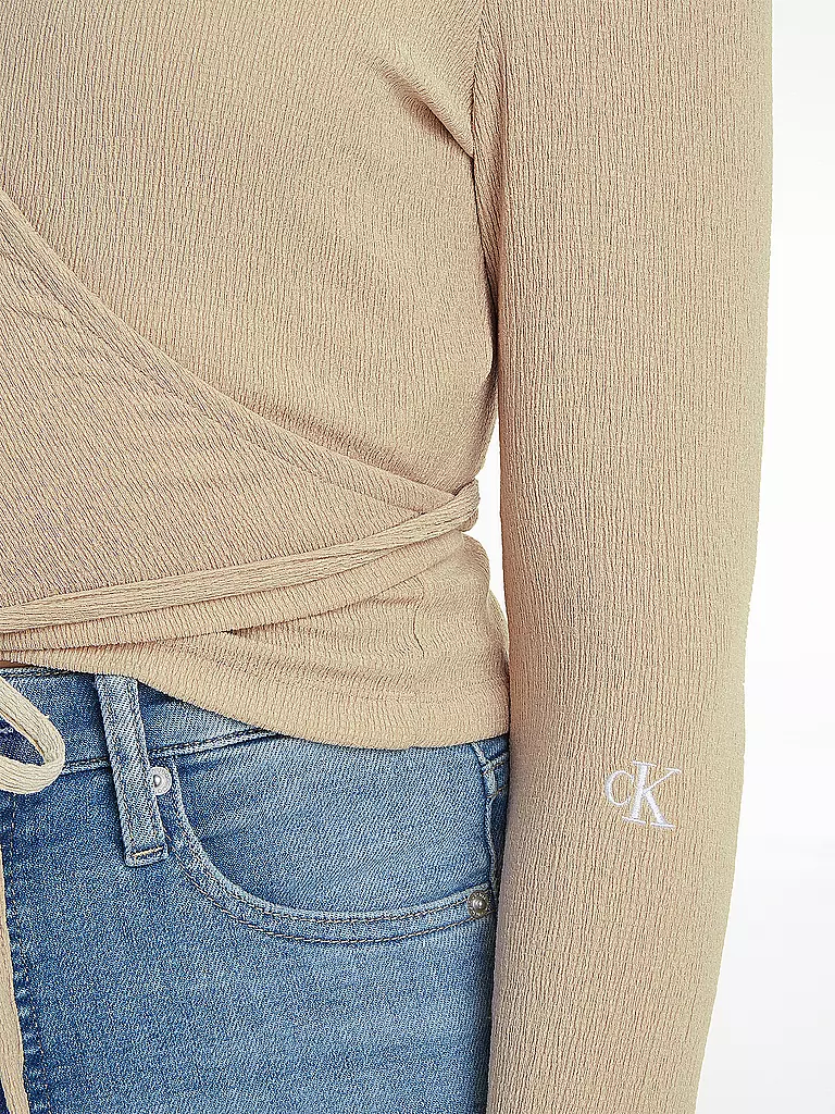 CALVIN KLEIN JEANS | Wickelshirt | beige