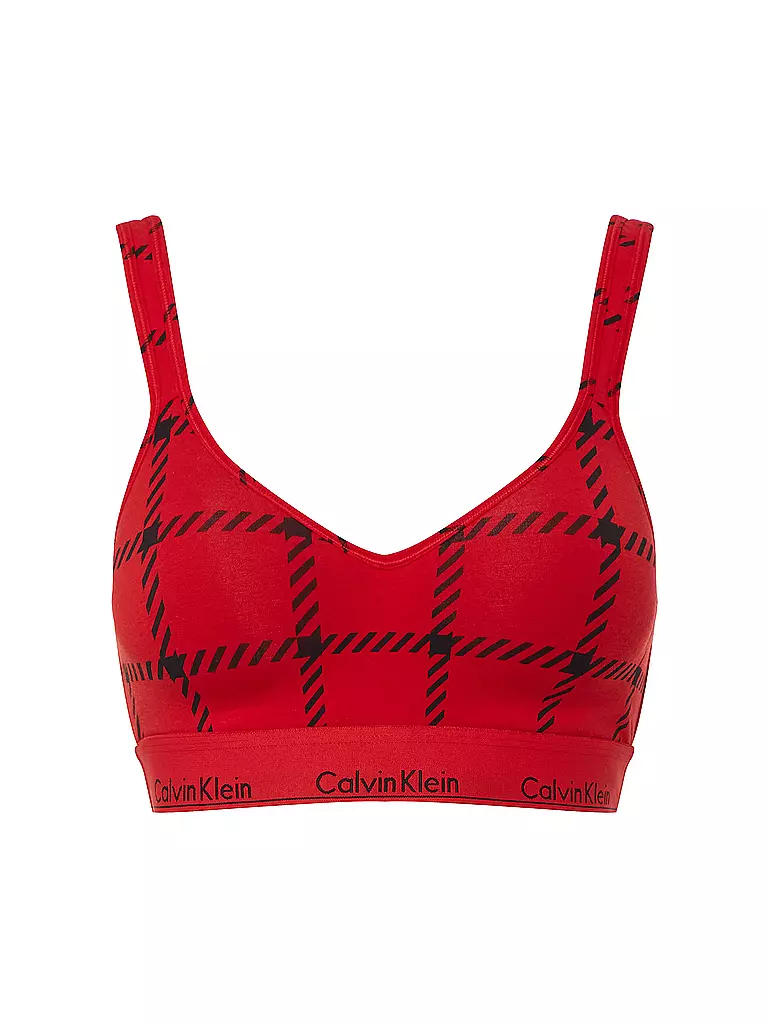 CALVIN KLEIN | Bralette Set mit Slip Lift Mens Window Rustic Red | rot