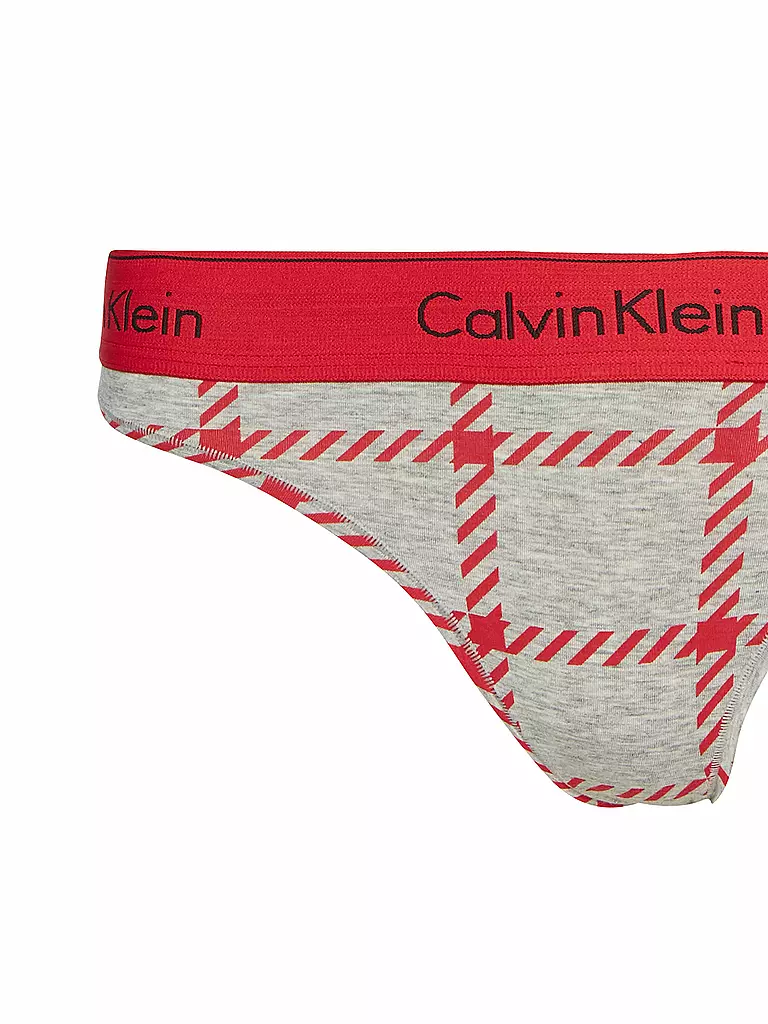 CALVIN KLEIN | Bralette Set mit Slip Lift Mens Window Rustic Red | grau