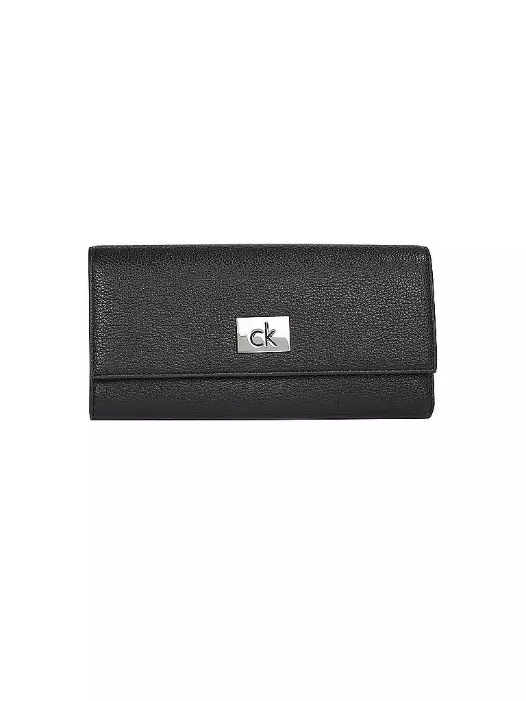 CALVIN KLEIN | Geldbörse CK PLAQUE Large | schwarz