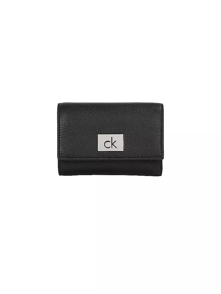 CALVIN KLEIN | Geldbörse CK PLAQUE Small | schwarz