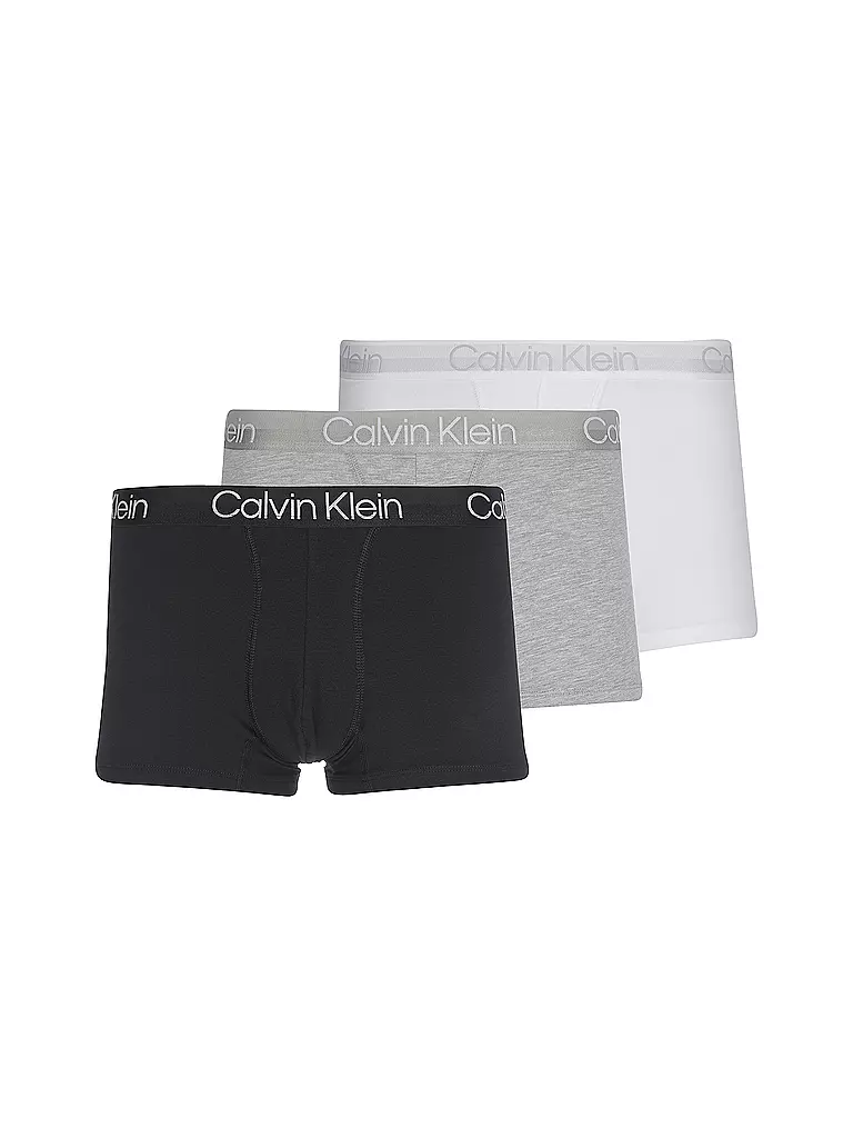 CALVIN KLEIN | Pants 3er Pkg schwarz grau weiss | schwarz