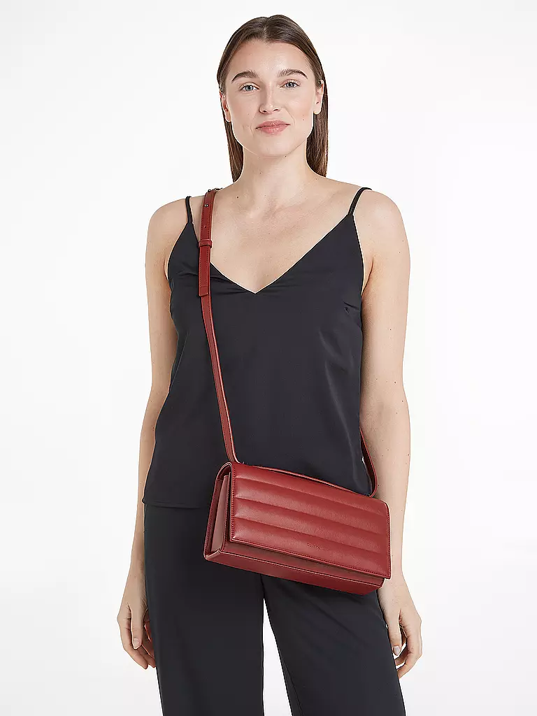 CALVIN KLEIN | Tasche - Mini Bag QUILT  | rot