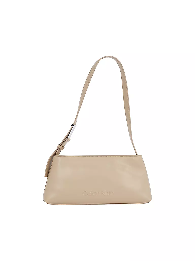 CALVIN KLEIN | Tasche - Schultertasche EMBOSSED | beige