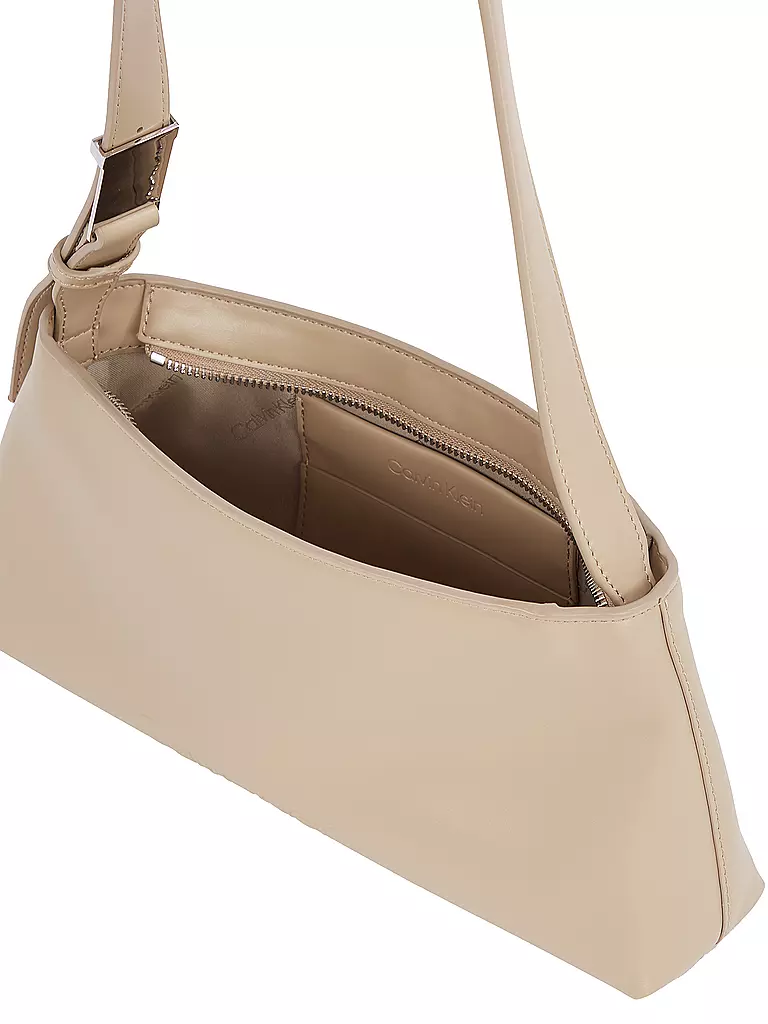 CALVIN KLEIN | Tasche - Schultertasche EMBOSSED | beige