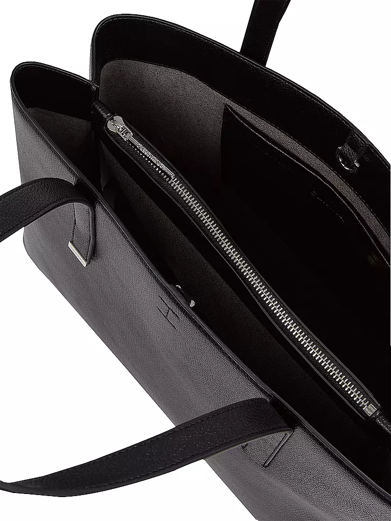 CALVIN KLEIN | Tasche - Shopper CK PLAQUE Medium | schwarz