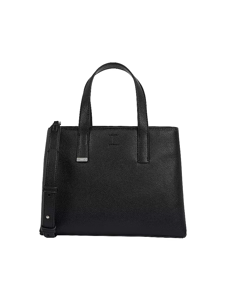 CALVIN KLEIN | Tasche - Tote Bag CK PLAQUE Small | schwarz