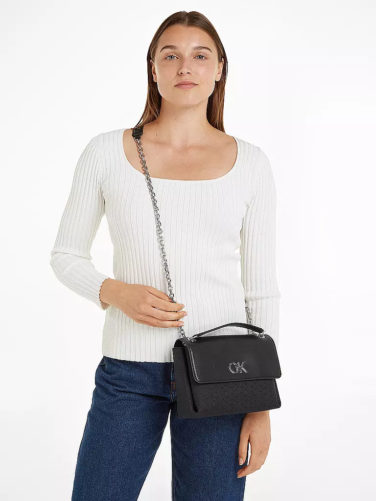 CALVIN KLEIN | Tasche - Umhängetasche RE-LOCK | schwarz