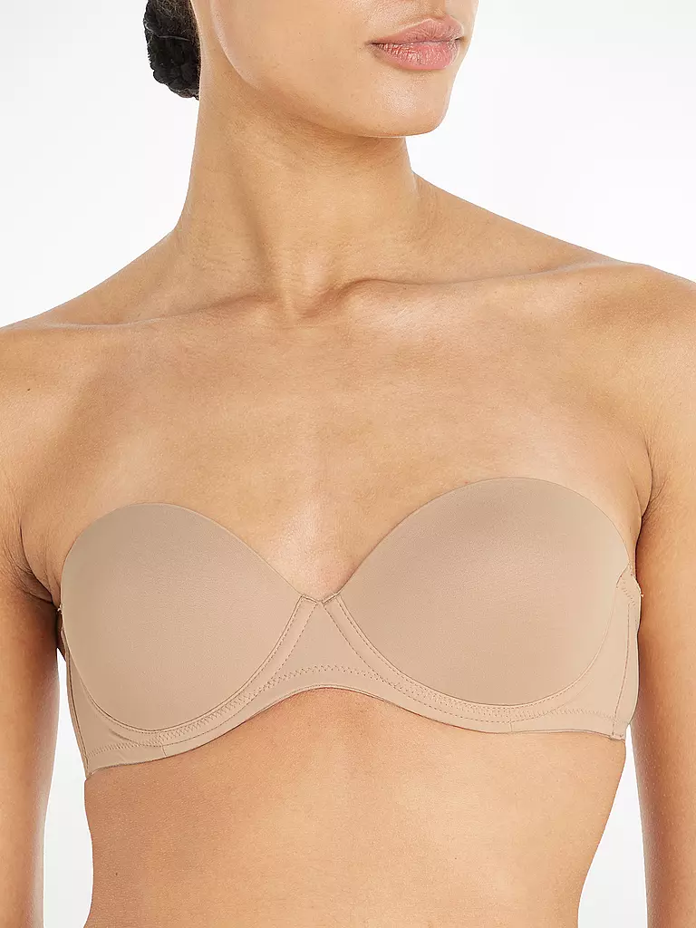 CALVIN KLEIN | Trägerloser Push Up BH "Perfectly Fit" (Sanddune) | beige