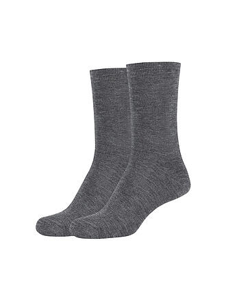 CAMANO | Socken Silky 2er Pkg dark grey mel.