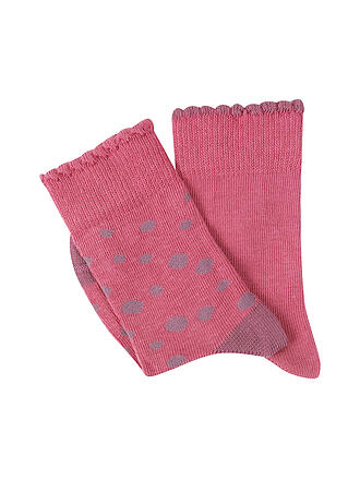 CAMANO | Mädchen Socken 2er Pkg. rose wine