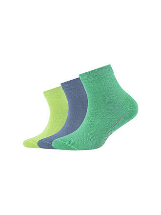 CAMANO | Jungen Sneakersocken 3er Pkg QUARTER katydid