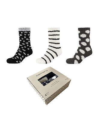 CAMANO | Damen-Socken Geschenkbox 3er Pkg black mix