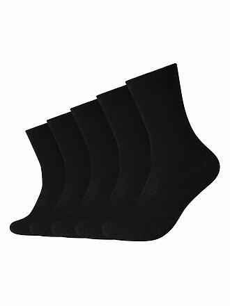 CAMANO | Socken BASIC 5-er Pkg black