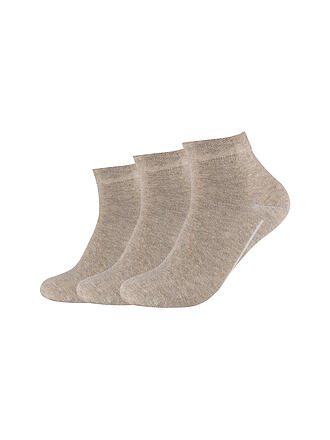 CAMANO | Sneaker Socken 3-er Pkg sand melange