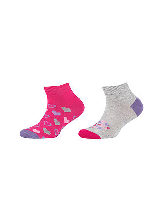 CAMANO | Mädchen Socken 2er Pkg. shocking pink